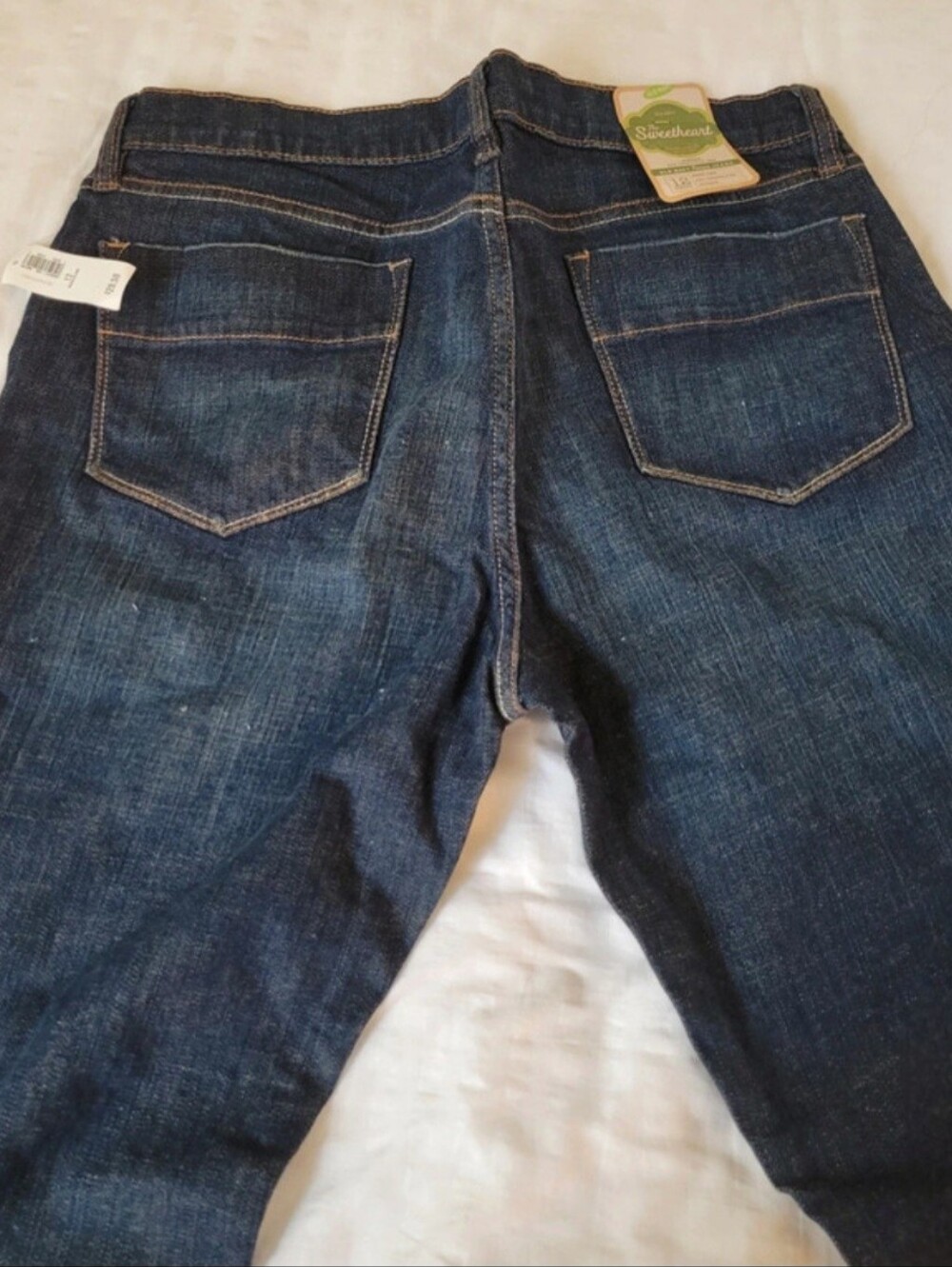 VINTAGE OLD NAVY Y2K SWEETHEART STRETCH BOOTLEG JEANS
